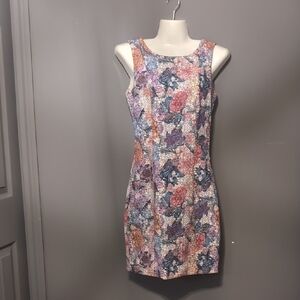 H&M Multicolor Floral Mini Dress